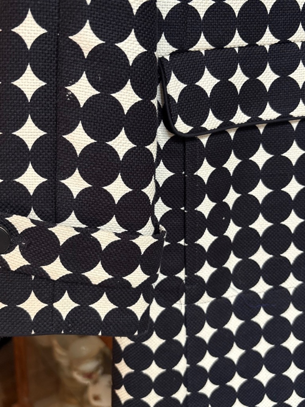 Talbots Vintage Polka dot cotton coat. Size 8 Never Worn - Picture 6 of 7